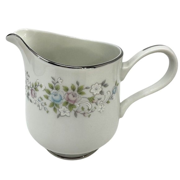 Carlion Fine China Creamer And Sugar Bowl with Lid Set Corsage #481 Japan Floral - Picture 11 of 14